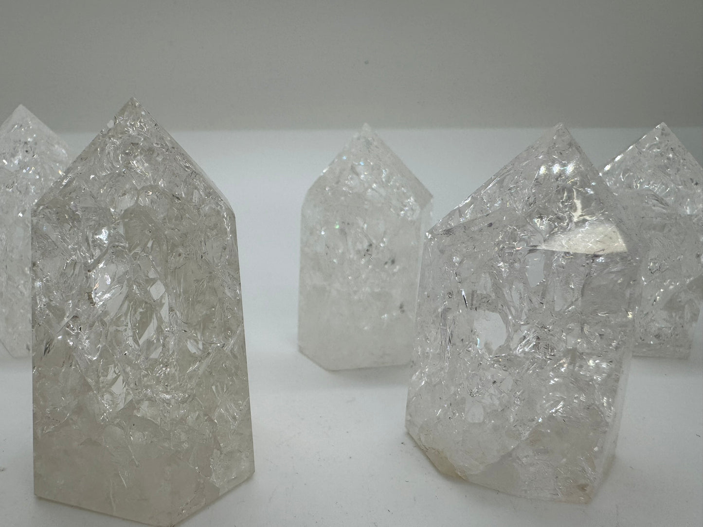 Crackle Quartz Towers