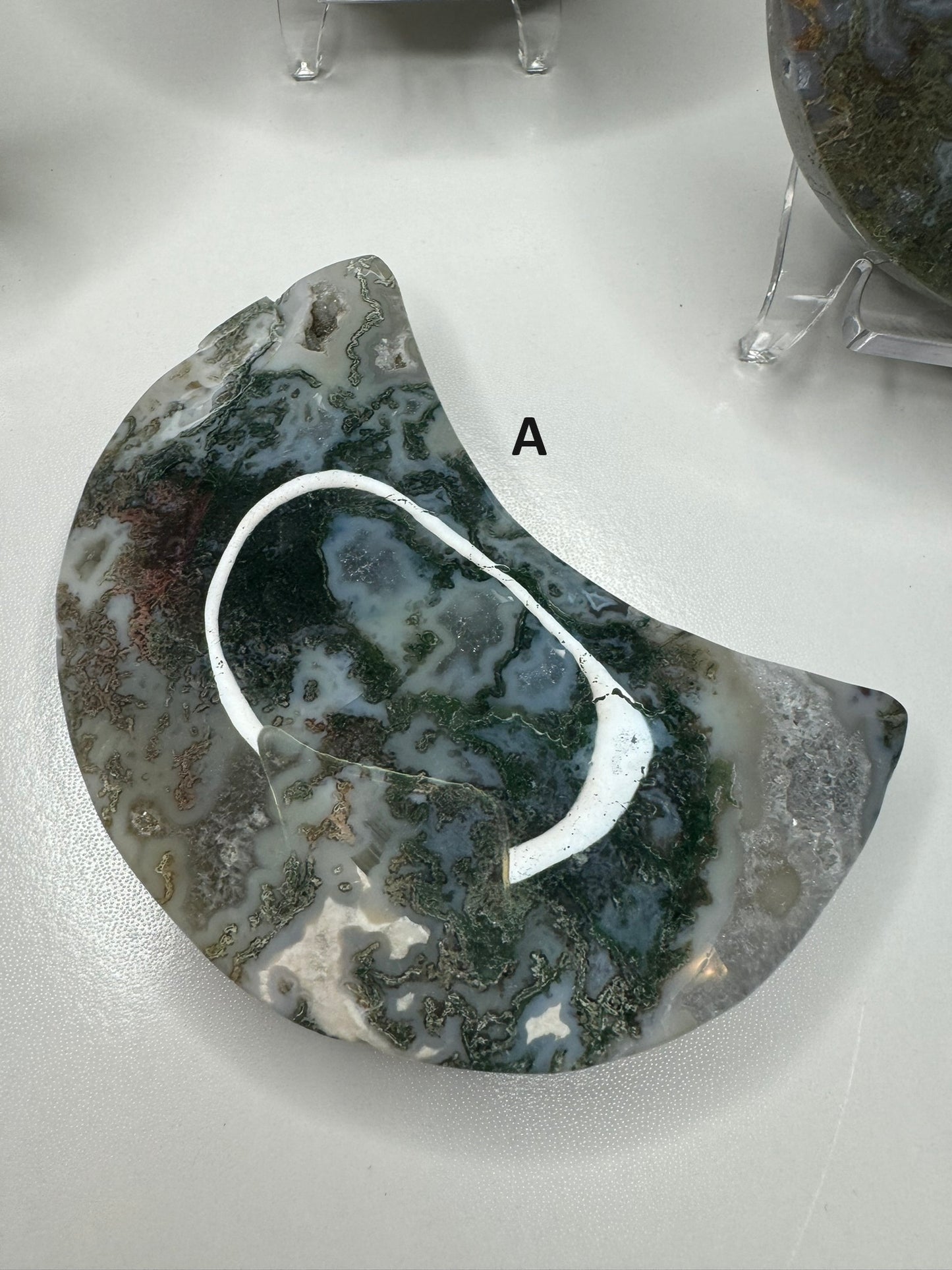 Moss Agate Moon