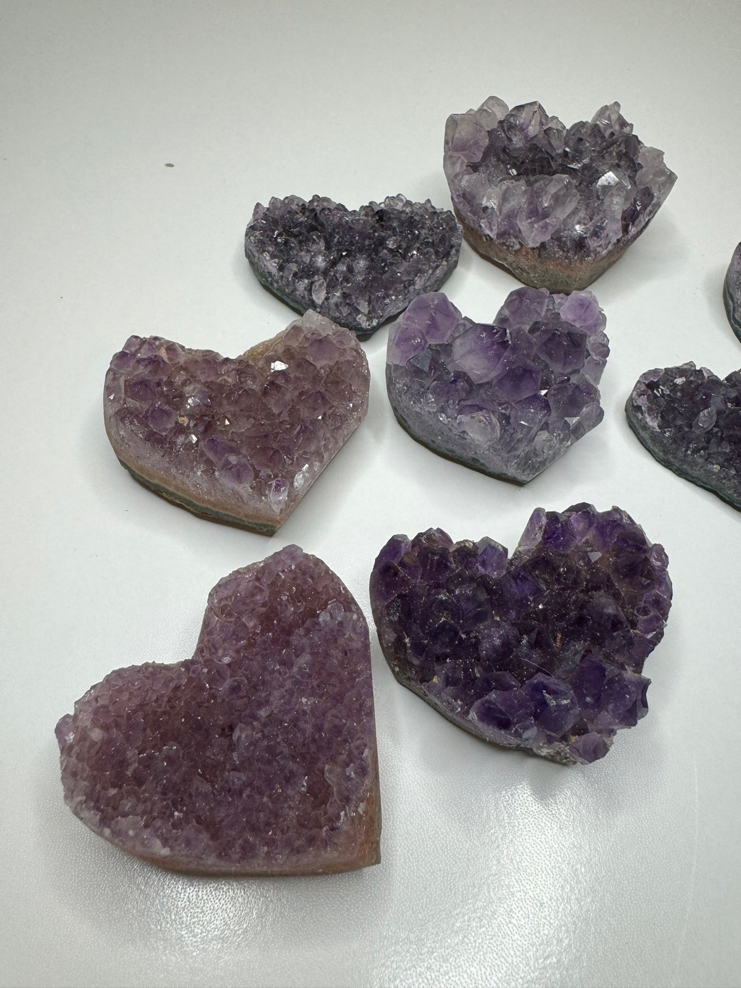 Amethyst Heart Clusters