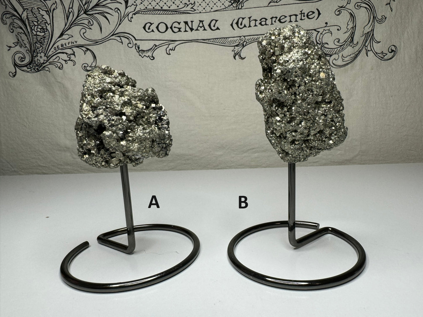 Pyrite Specimen on Stand