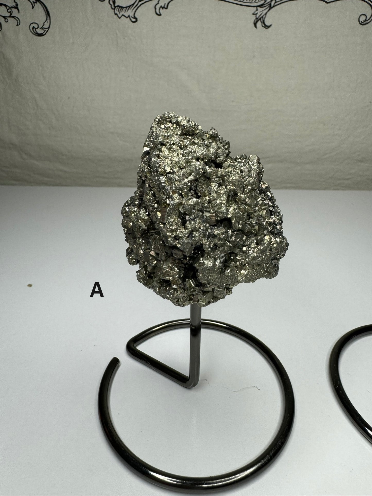 Pyrite Specimen on Stand