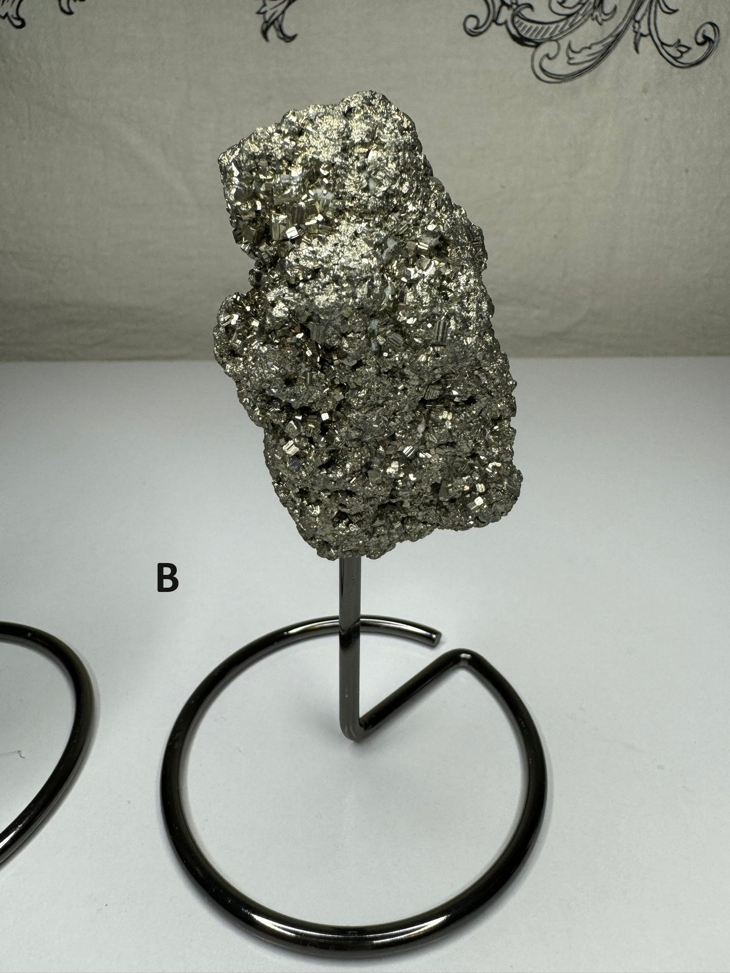 Pyrite Specimen on Stand