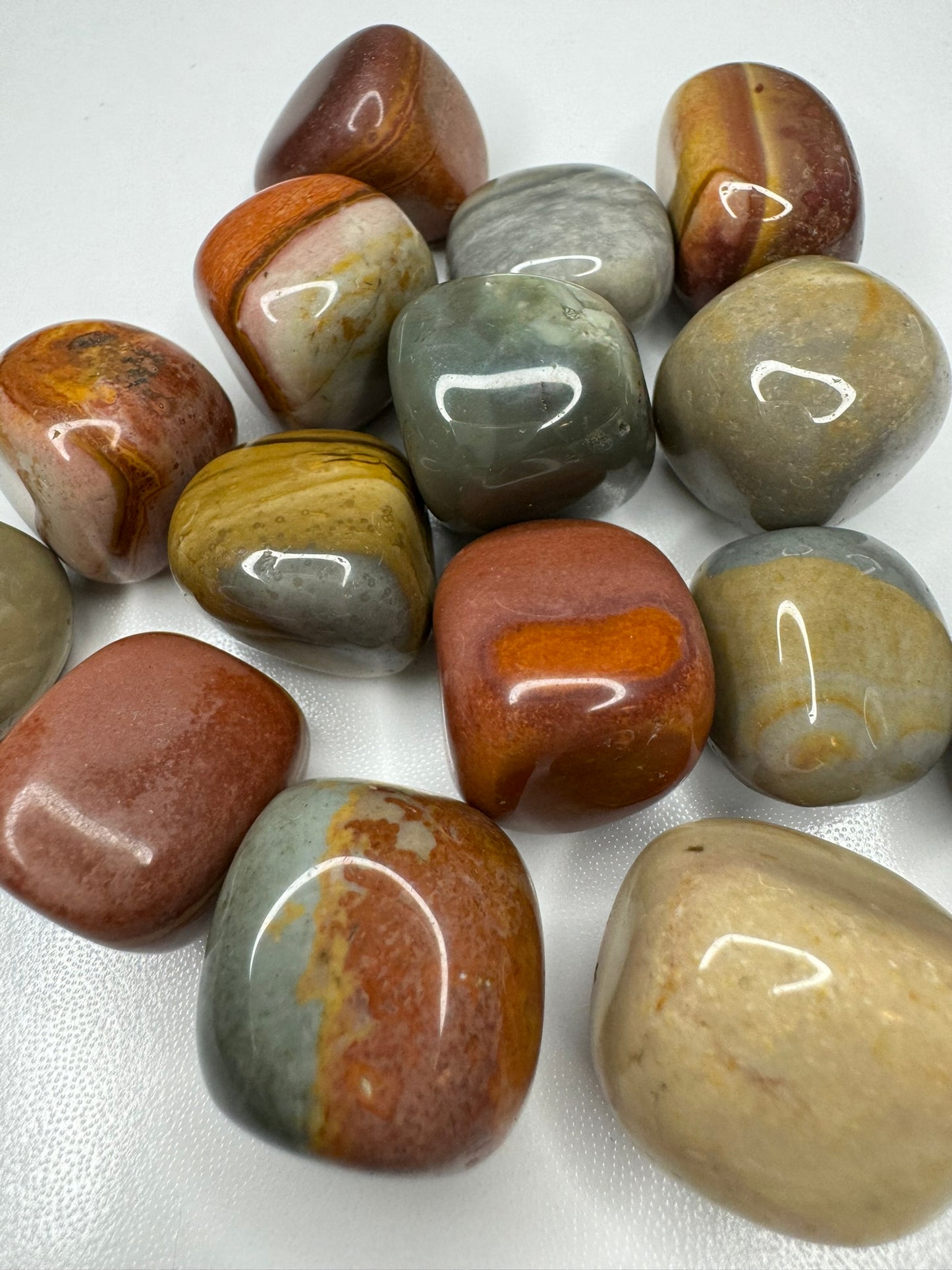 Polychrome Jasper Tumbles