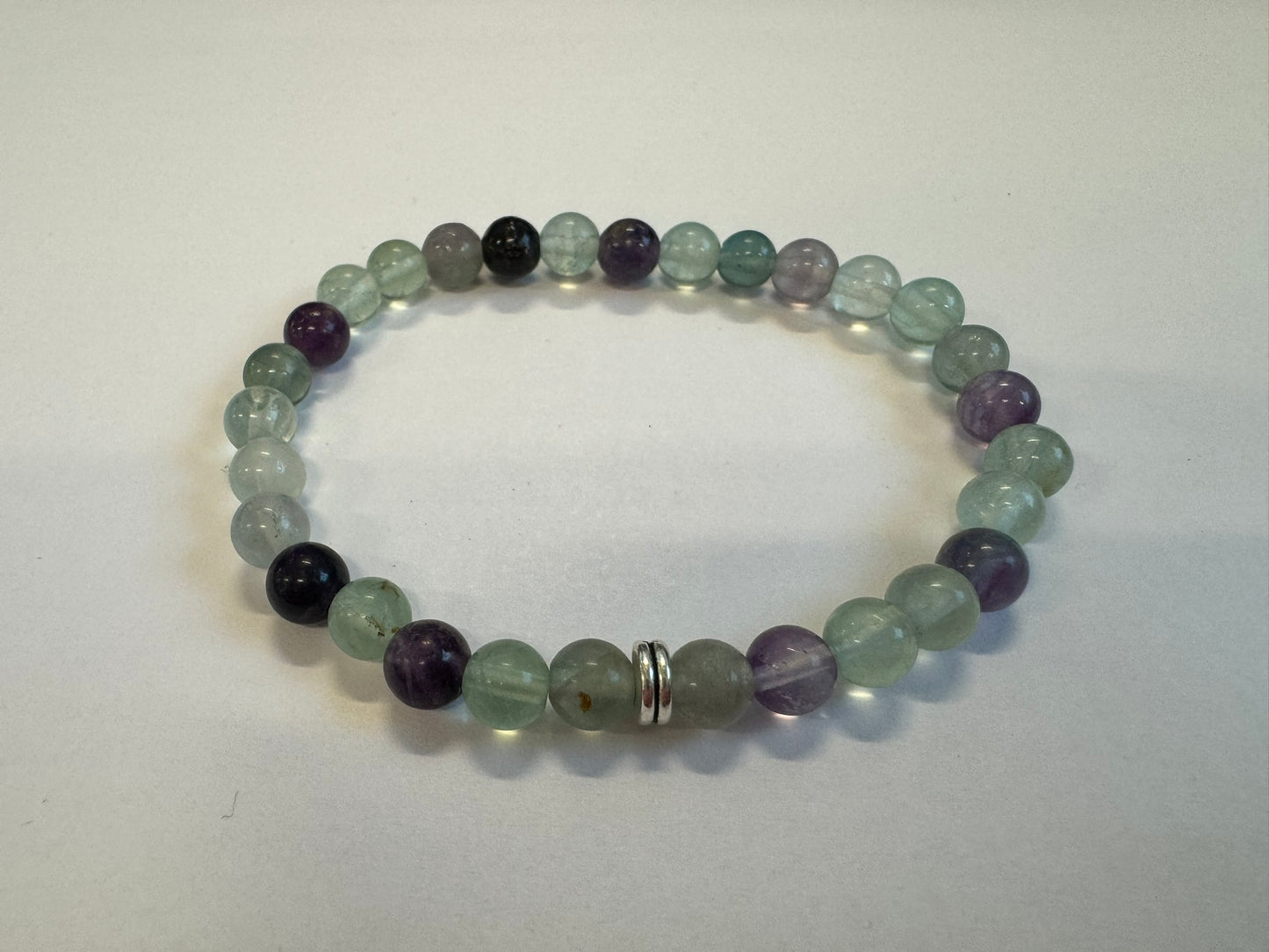 Fluorite 6mm Stretch Bracelet