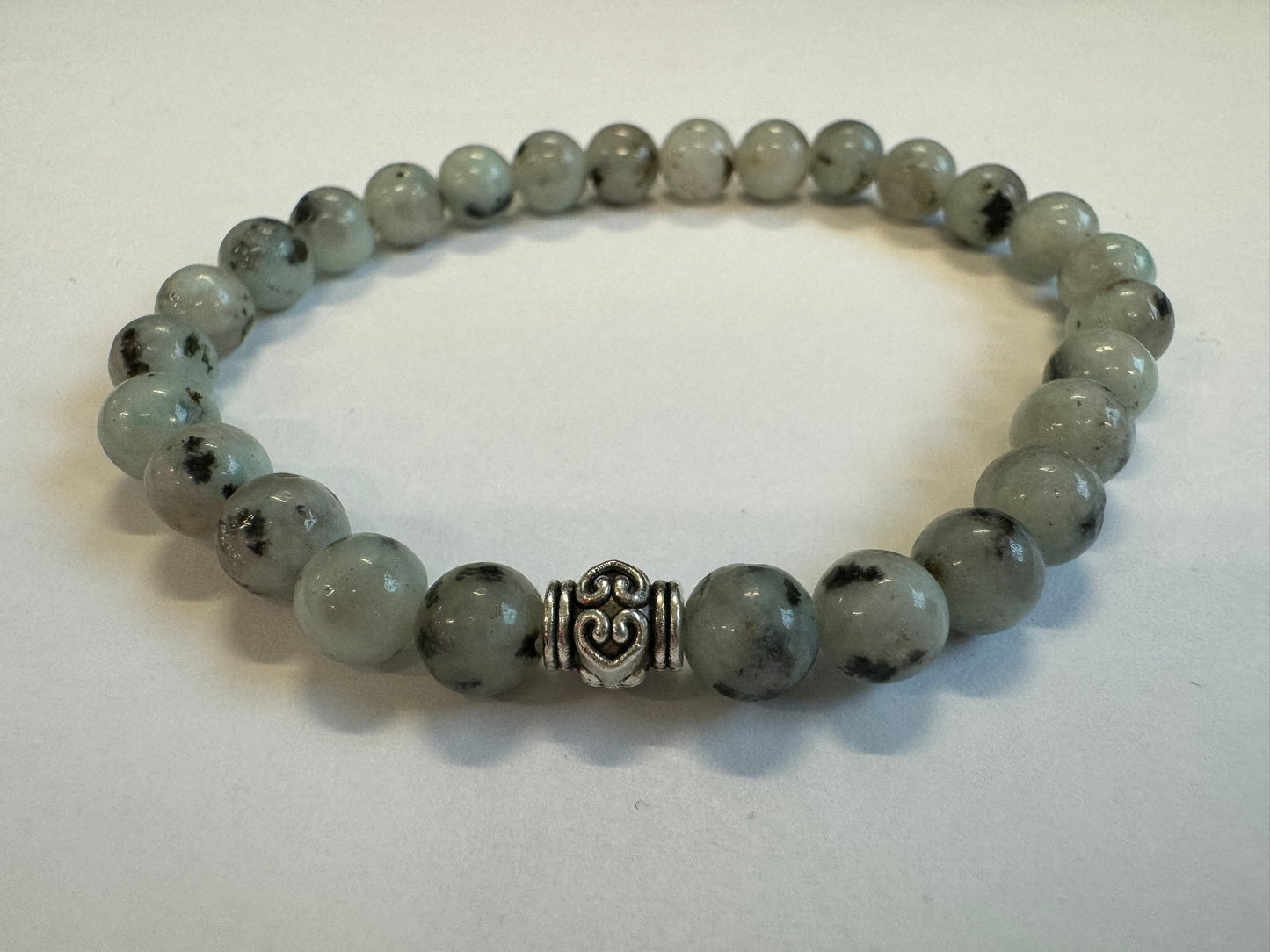 Kiwi Jasper 6mm Stretch Bracelet