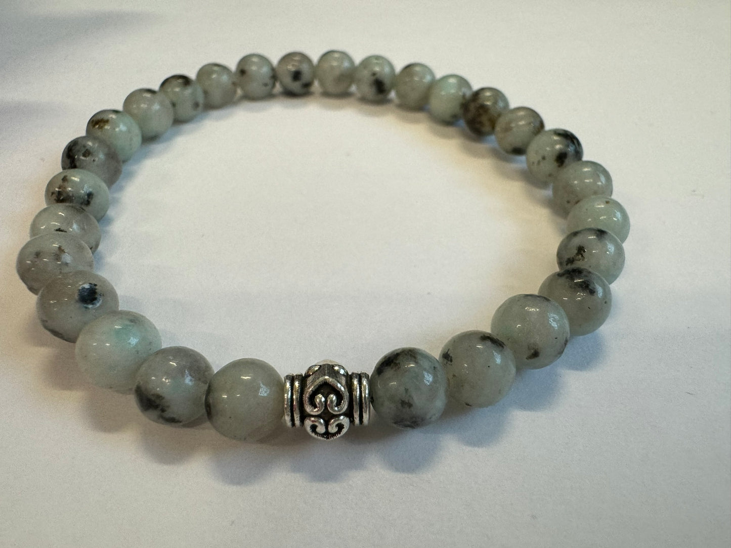 Kiwi Jasper 6mm Stretch Bracelet