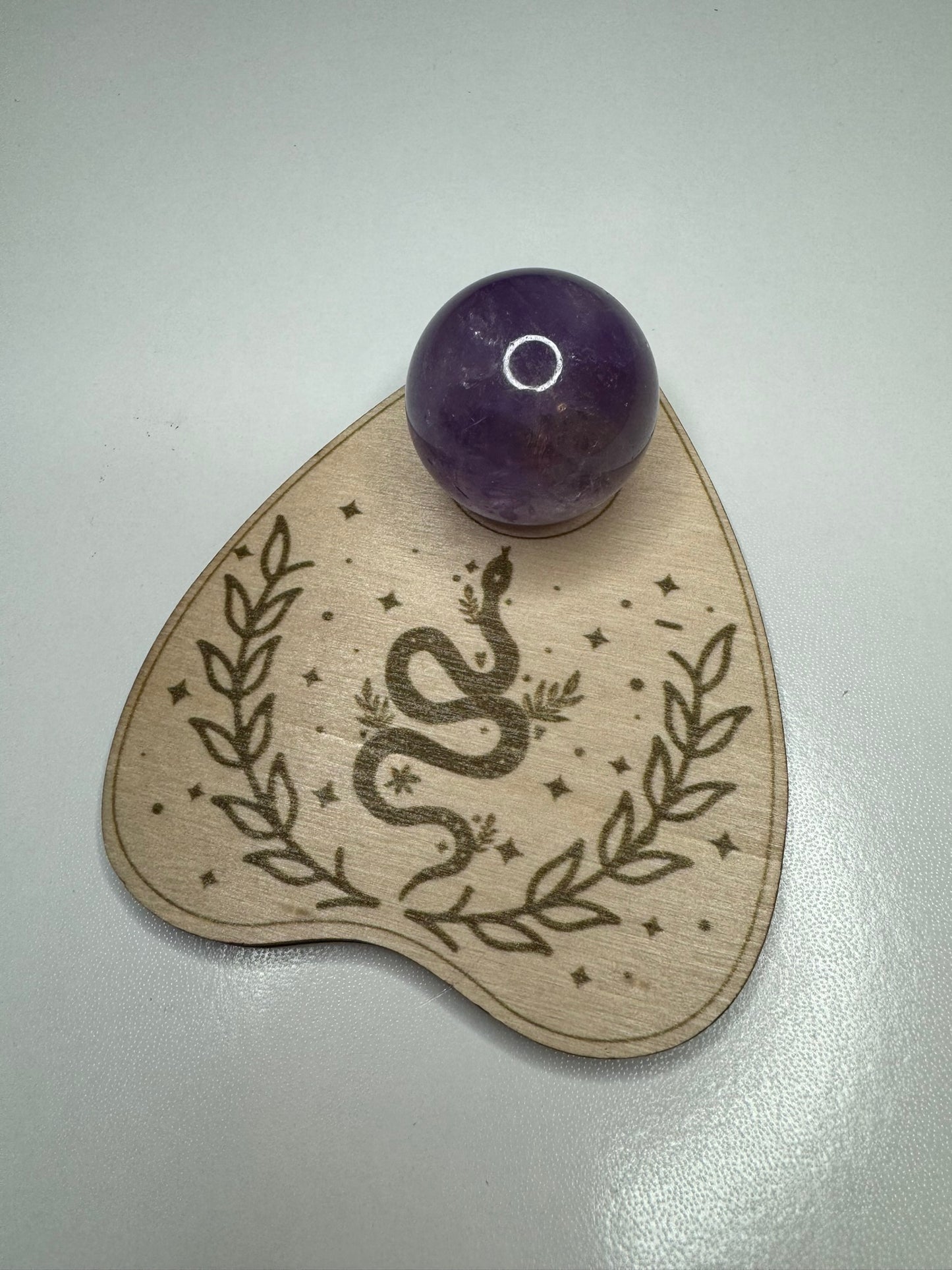 Wood Planchette Mini Sphere Holder