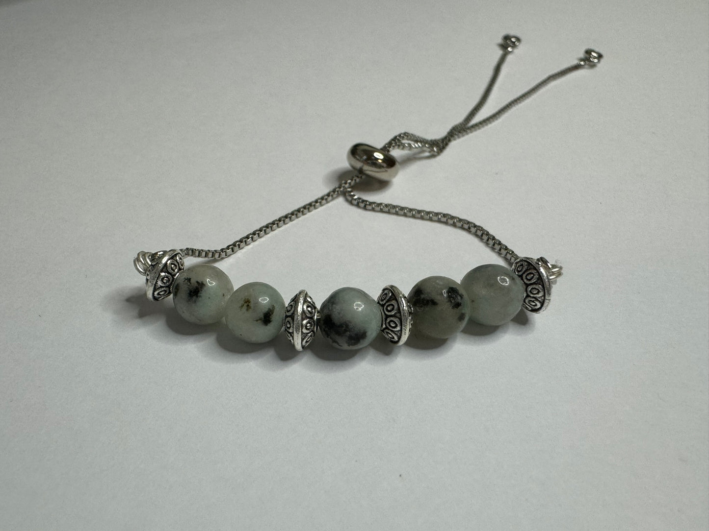 Kiwi Jasper Slide Bracelet