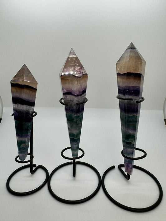 Fluorite Scepters (with Stand)