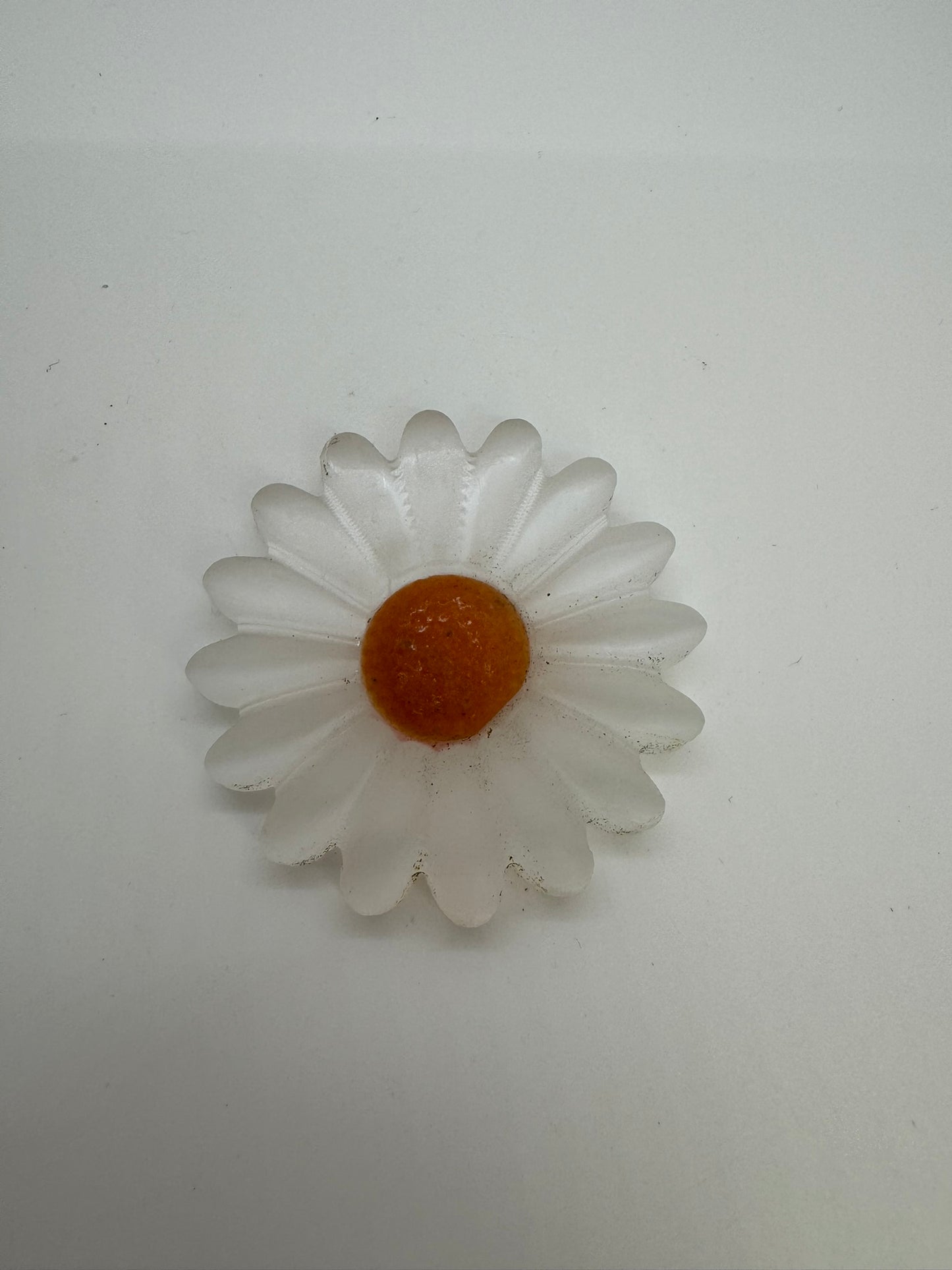 Selenite & Orange Calcite Daisy (with Stand)