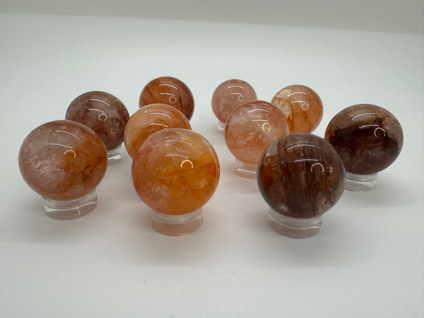 Fire Quartz Small Spheres