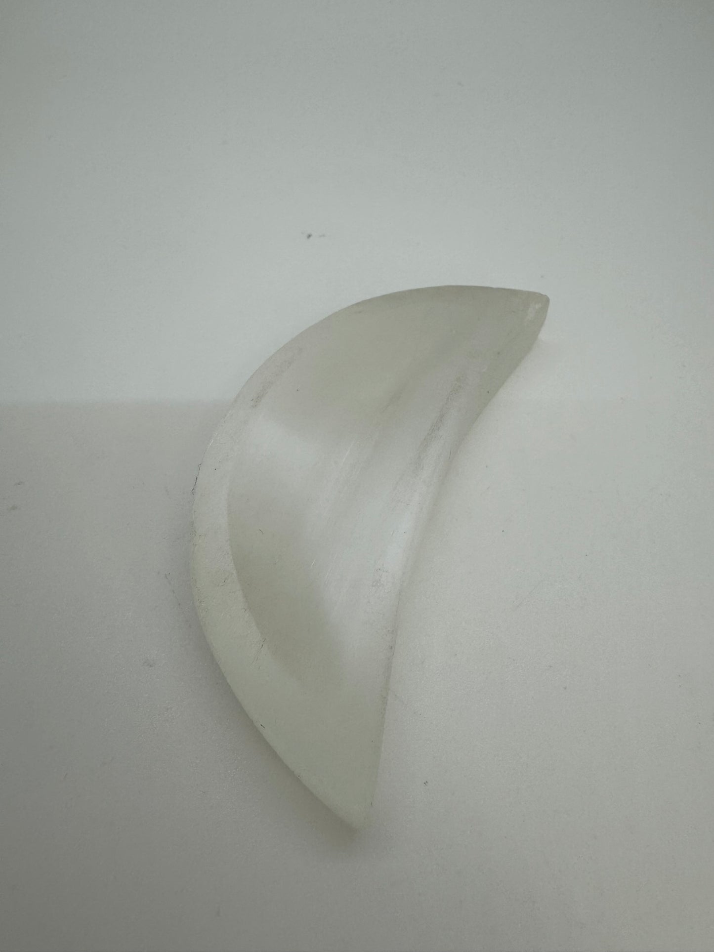 Selenite Moon Bowl