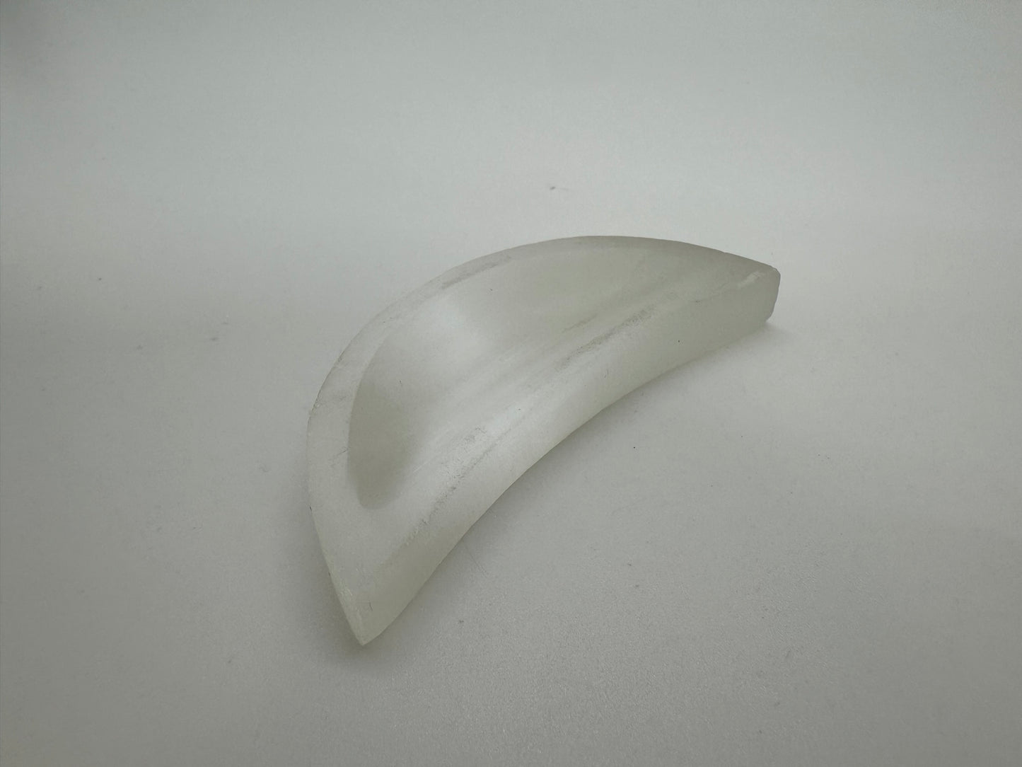 Selenite Moon Bowl