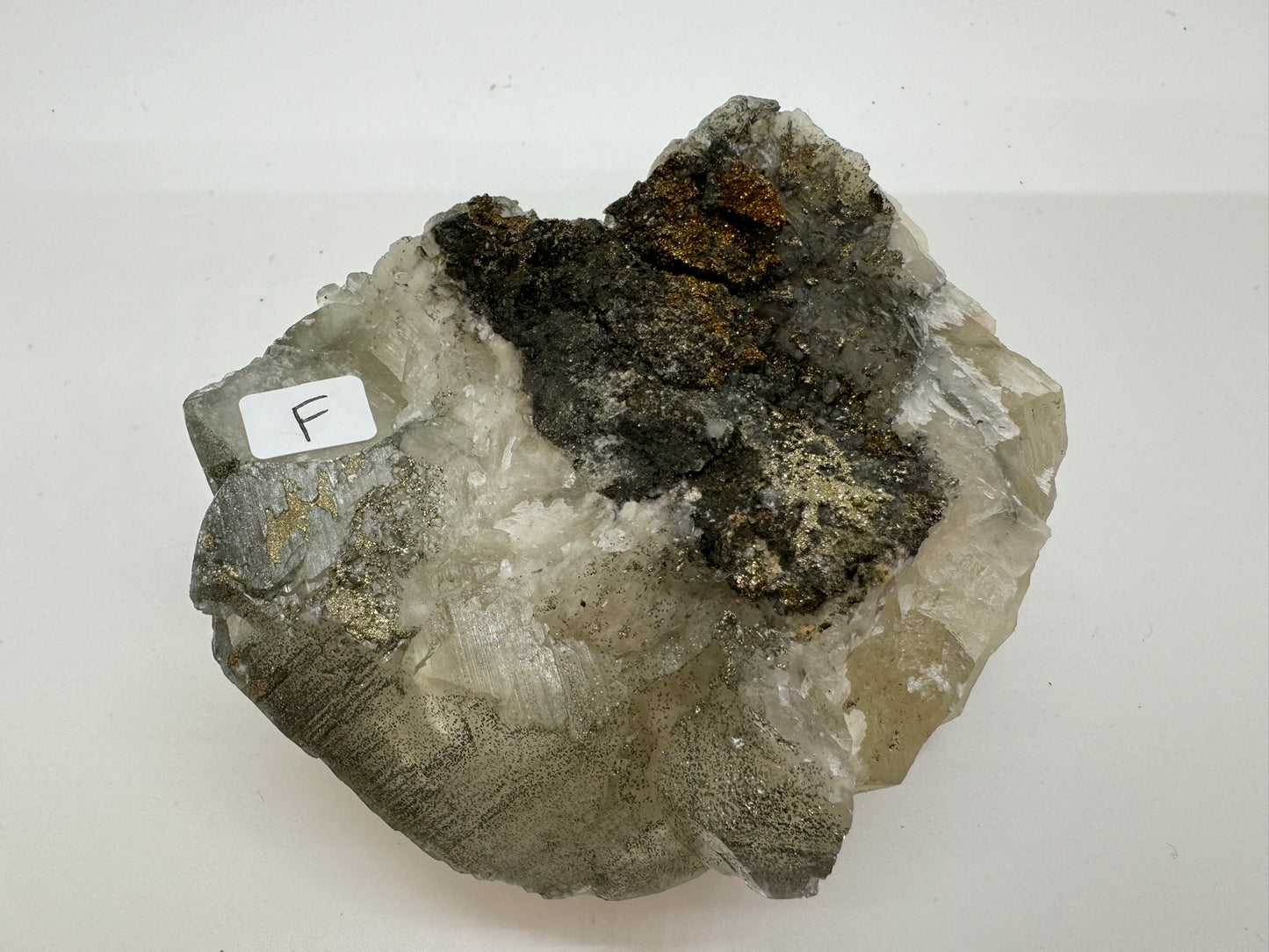 Pyrite in Calcite