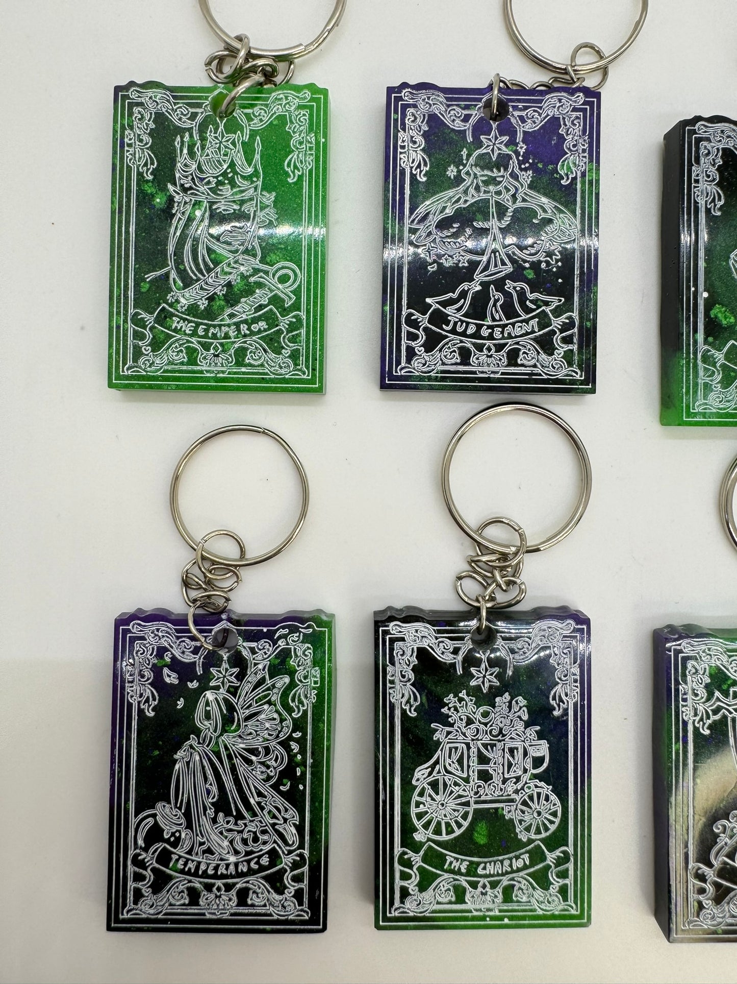 Tarot Card Resin Keychains