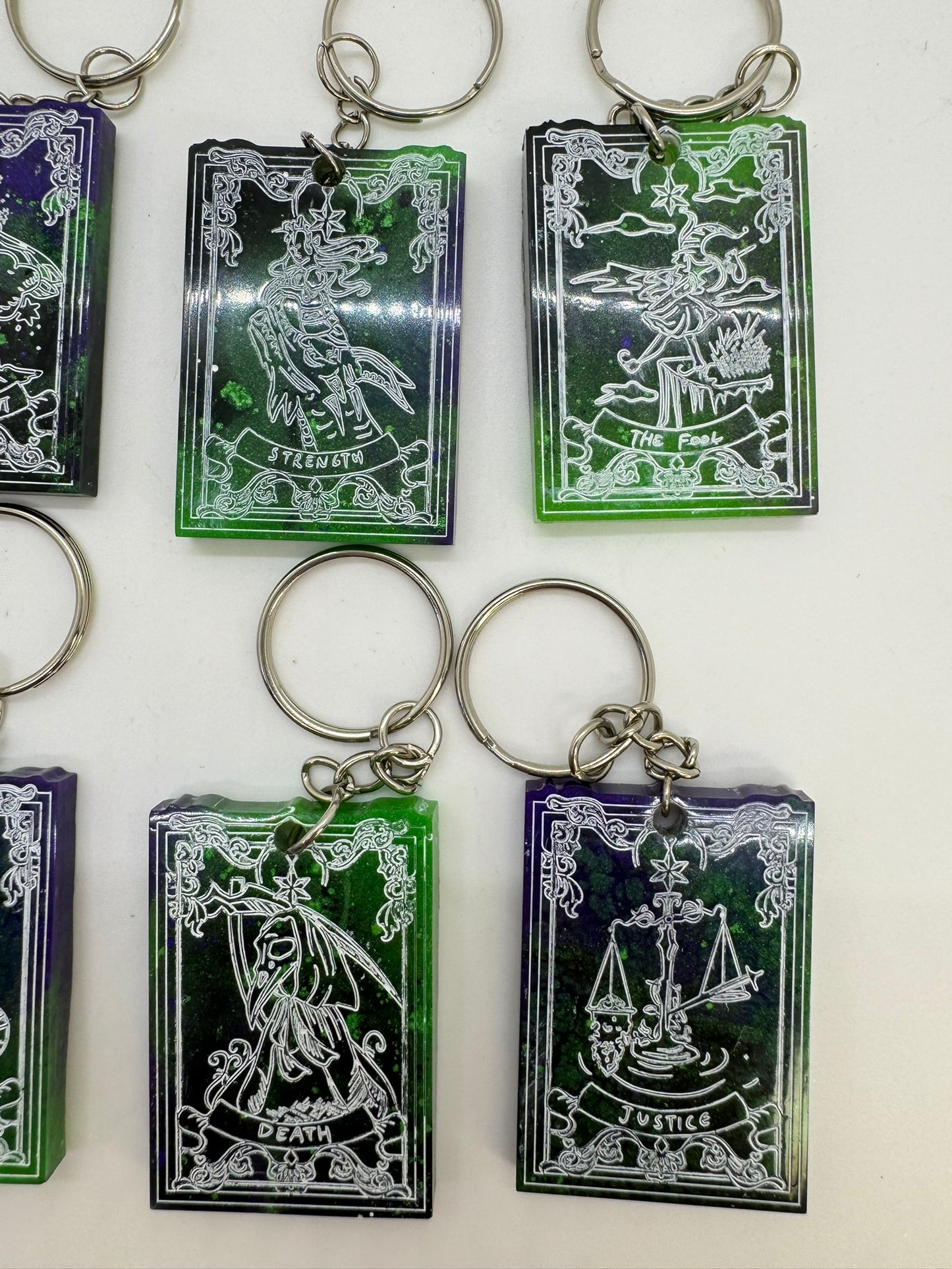 Tarot Card Resin Keychains