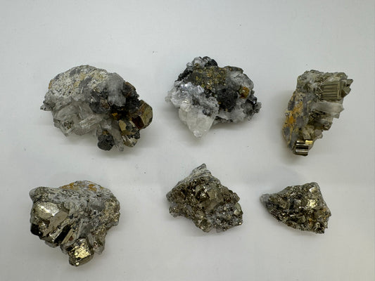 Pyrite on Quartz