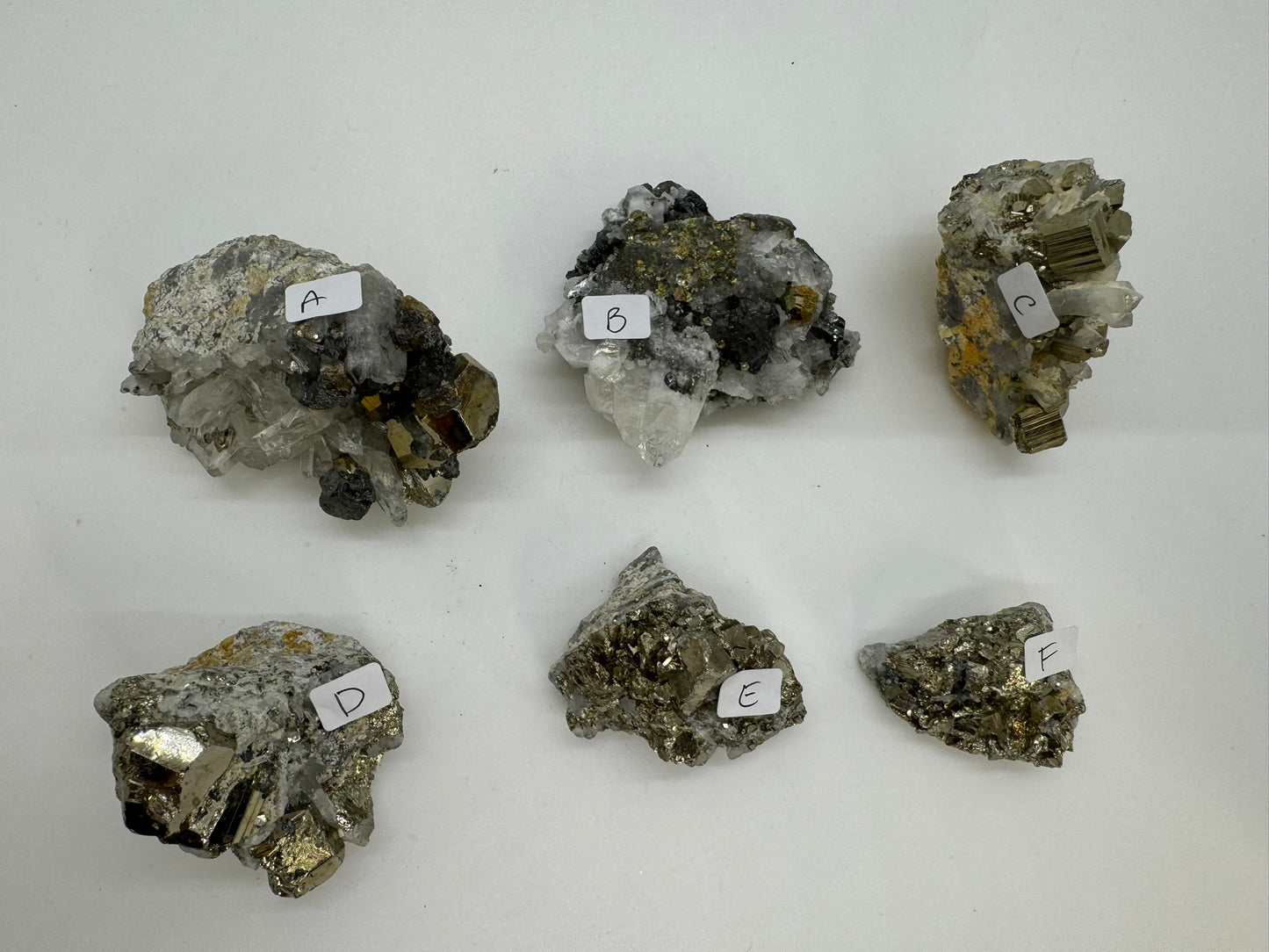 Pyrite on Quartz