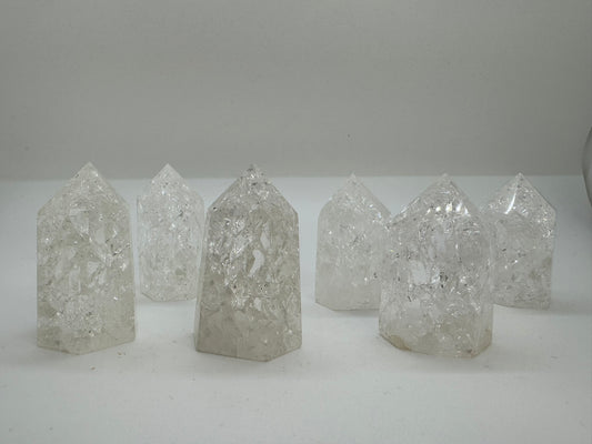 Crackle Quartz Towers