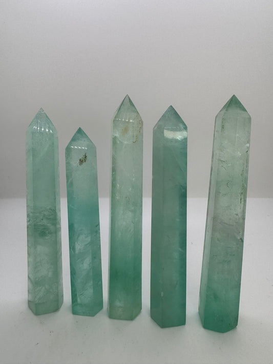 Baja Blast green Fluorite Towers