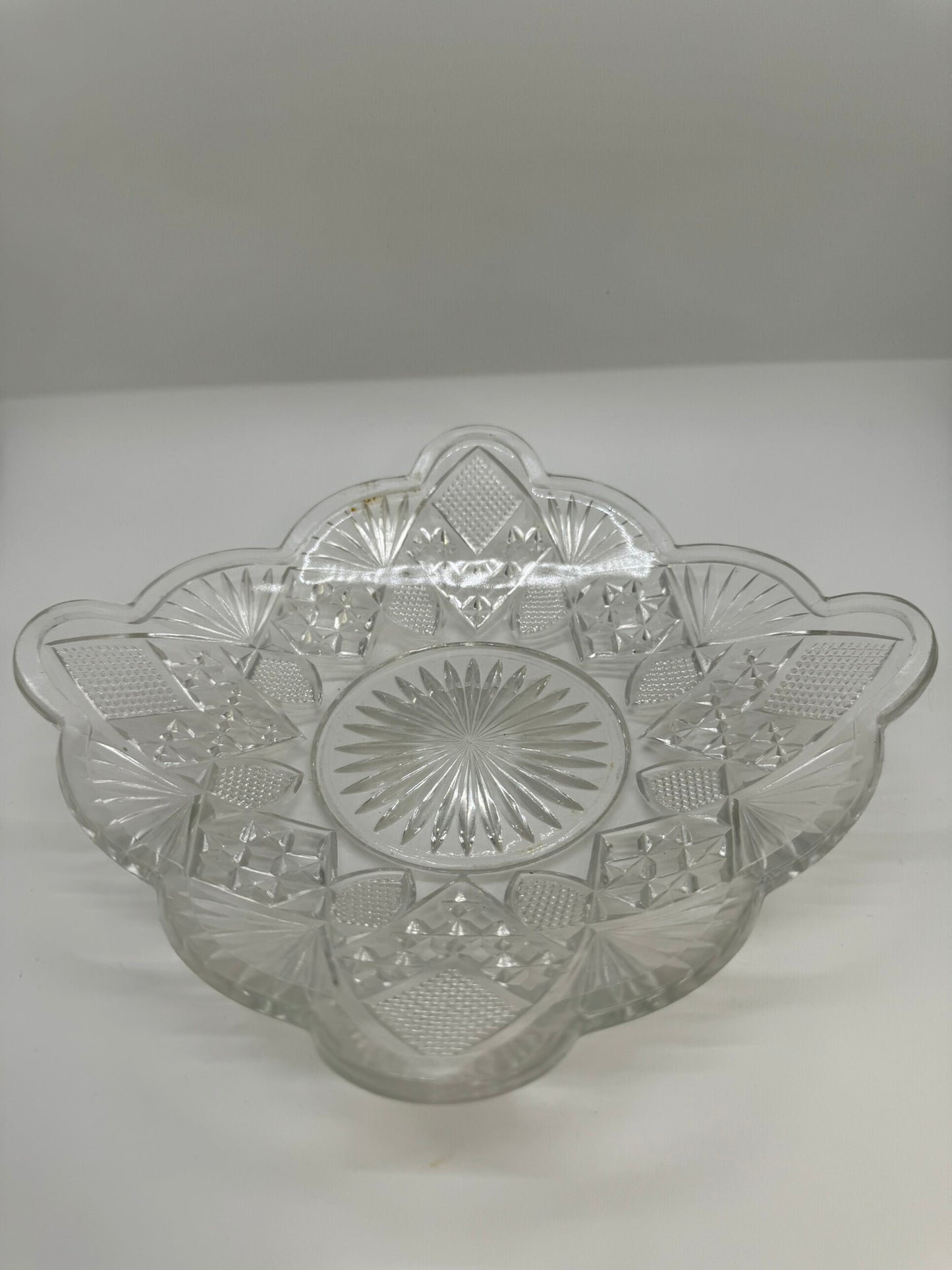 Vintage Cut Glass Dish